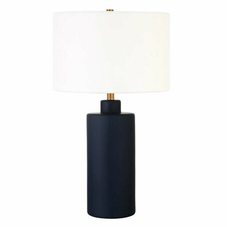 HENN & HART Matte Ceramic Table Lamp, Navy Blue - Ceramic TL0771
